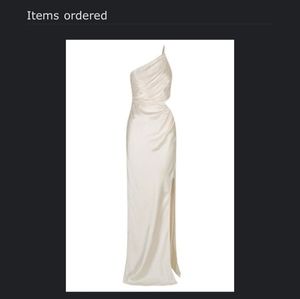 La Lune Asymmetrical Gathered Maxi Dress